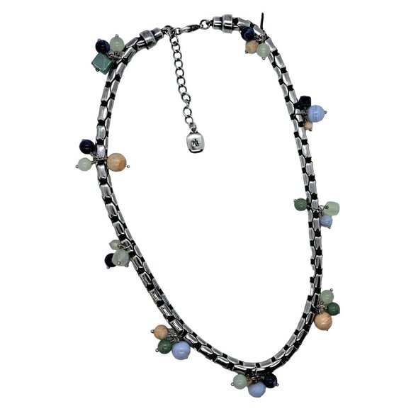 RLL Ralph Lauren silver tone cha cha necklace - Picture 1 of 3